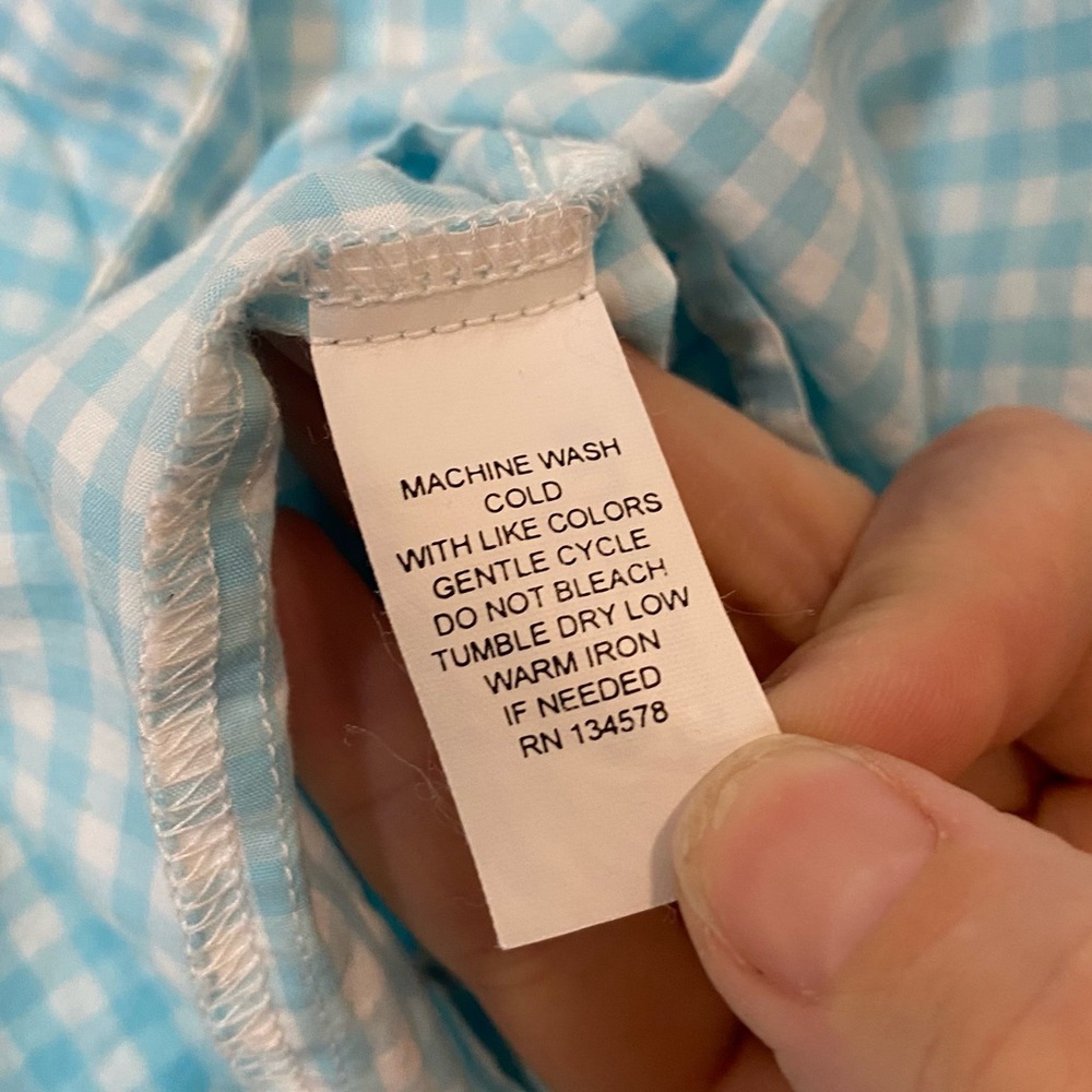 Vineyard Vines Blue/White Gingham Button Down - Picture 10 of 10